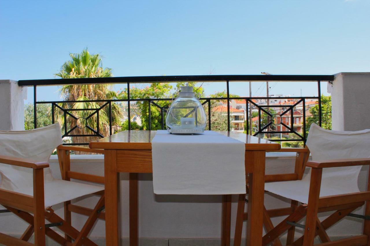 Fokais Beach Apartment Néa Fókaia Dış mekan fotoğraf